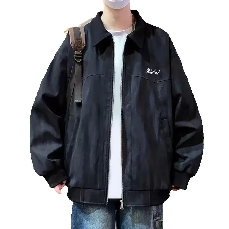 سترة مطبوعة بصبغة التعادل للرجال في الربيع والخريف، سترة تنفيذية للرجال، قمة علوية عصرية للمراهقين، رائعة وغير رسمية #4