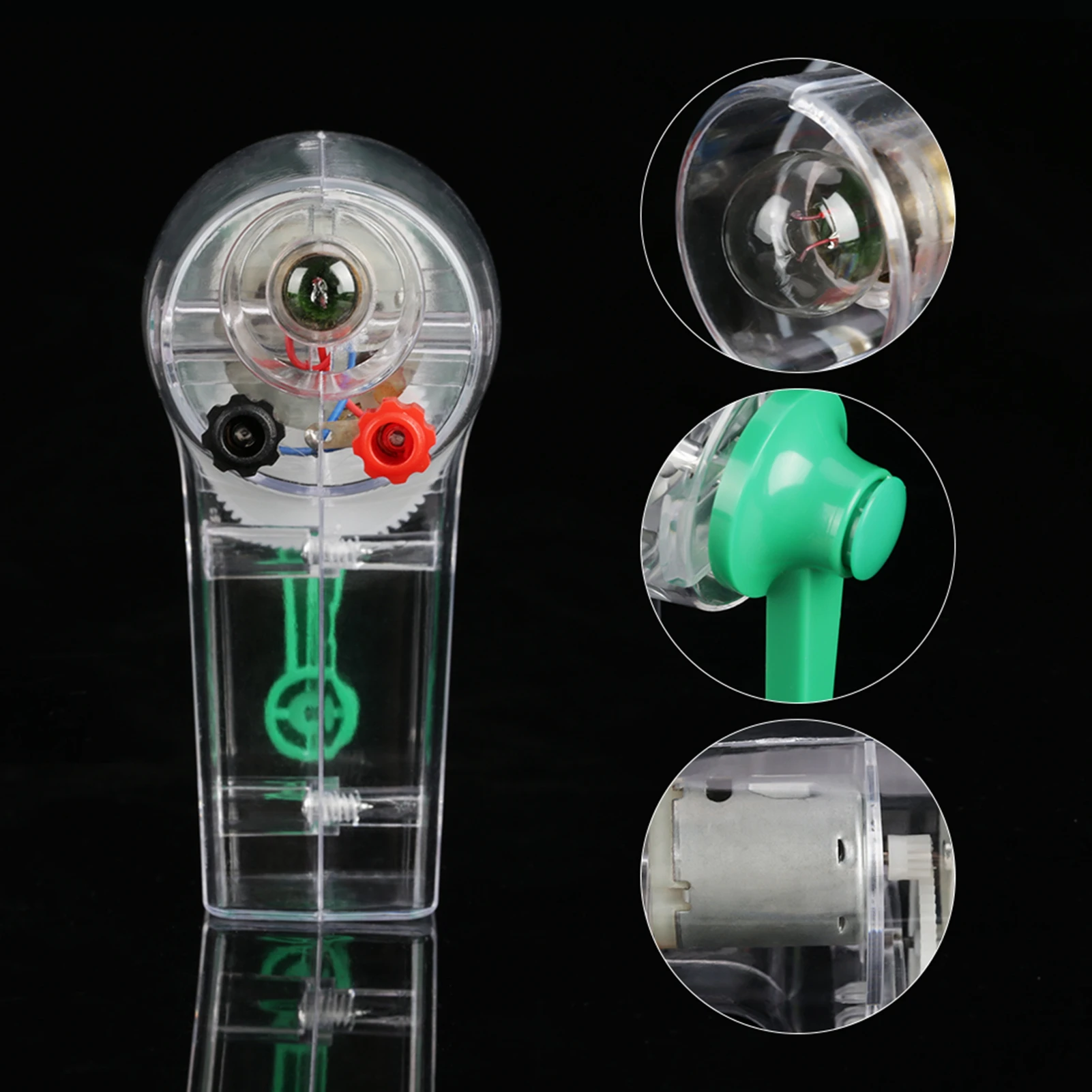 Hand Crank Driven Electricity Generator Mechanical Emergency Power Supply