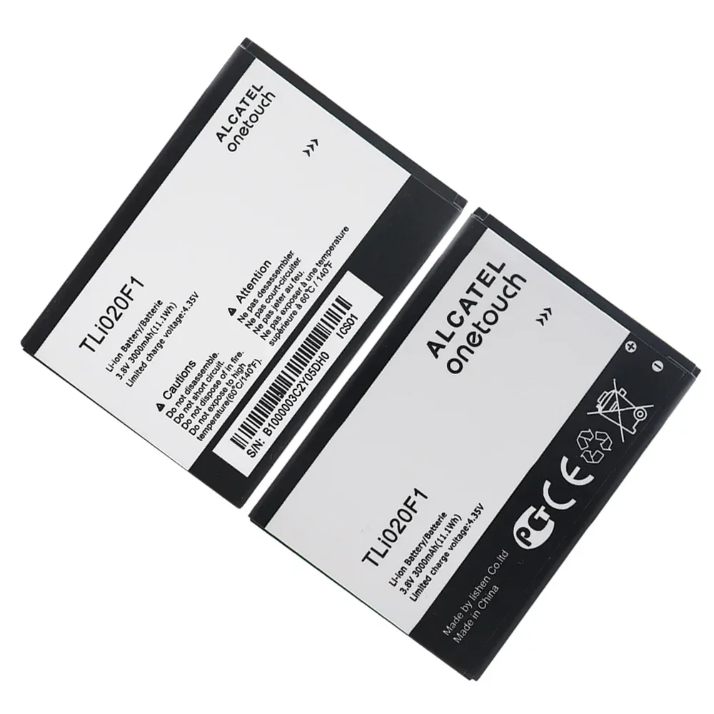 2pcs TLi020F1 TLi020F2 3000mAh 3.8V Battery For Alcatel Pop Star 3G 5022D 5022X Star 4G 5070D 5070X Phone Battery Replace