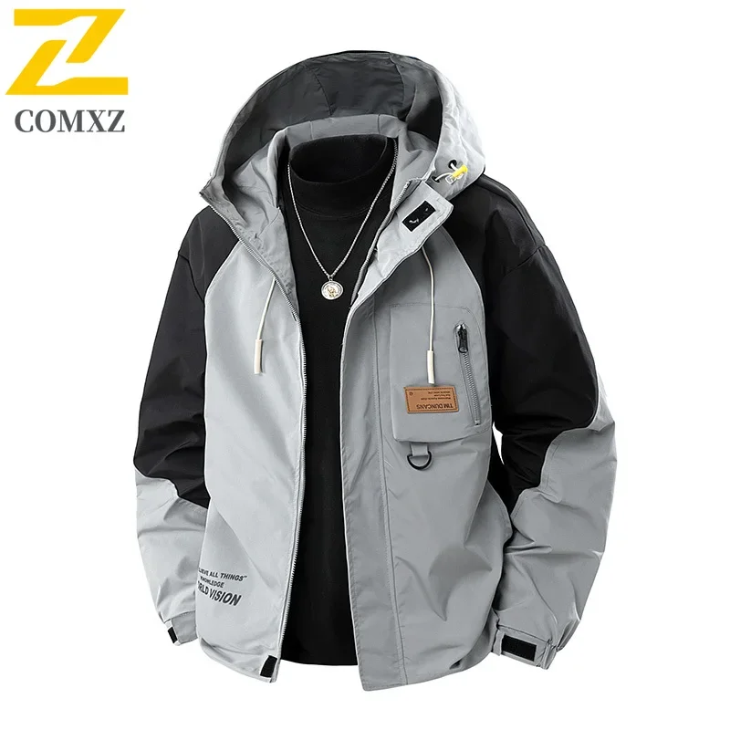 

Japanese Style Men's Jacket Campus Style Youth Men's Hooded Coat Casual Fashion Spring and Autumn Outdoor Sports Men's Jacket
