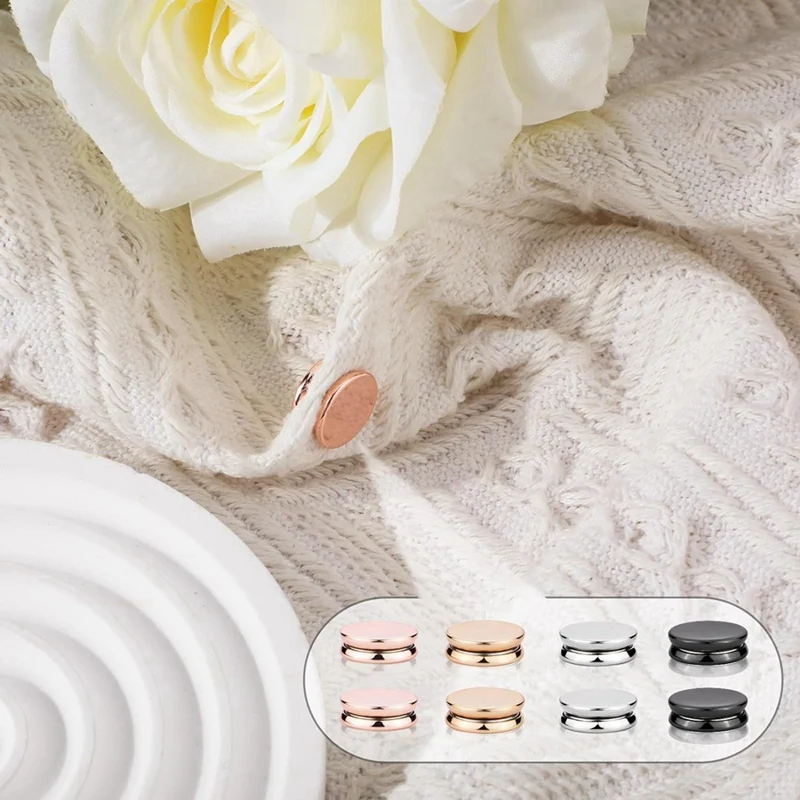 8Pcs Hijab Magnetic Pins, Multi-Purpose Colorful Magnetic Scarf Clasp Pinless Brooch Hijab Pins Buttons For Women