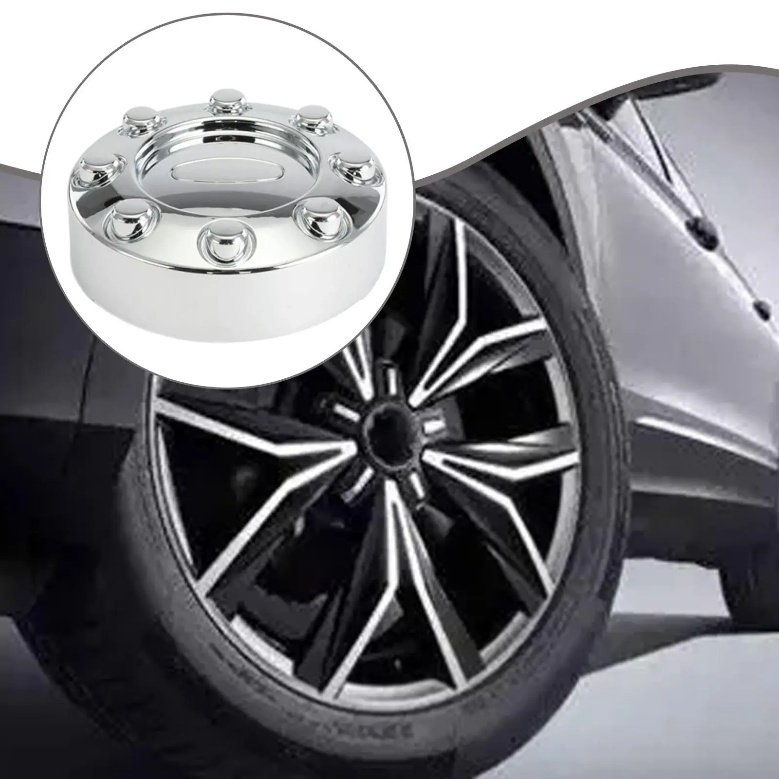 

Front Rear Wheel Center Hub Cap PP Material Replacement Cover for Compatible F250 F350 F450 F550 5C3Z1130KA