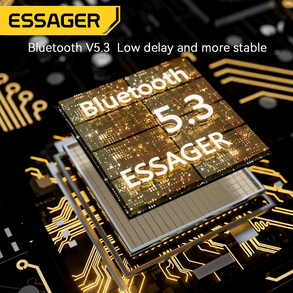 Serie di rossetti Blue Tooth 5.3 cuffie ENC Noise Cancel HIFI Sound sport cuffie da gioco musicali impermeabili auricolare Bluetooth