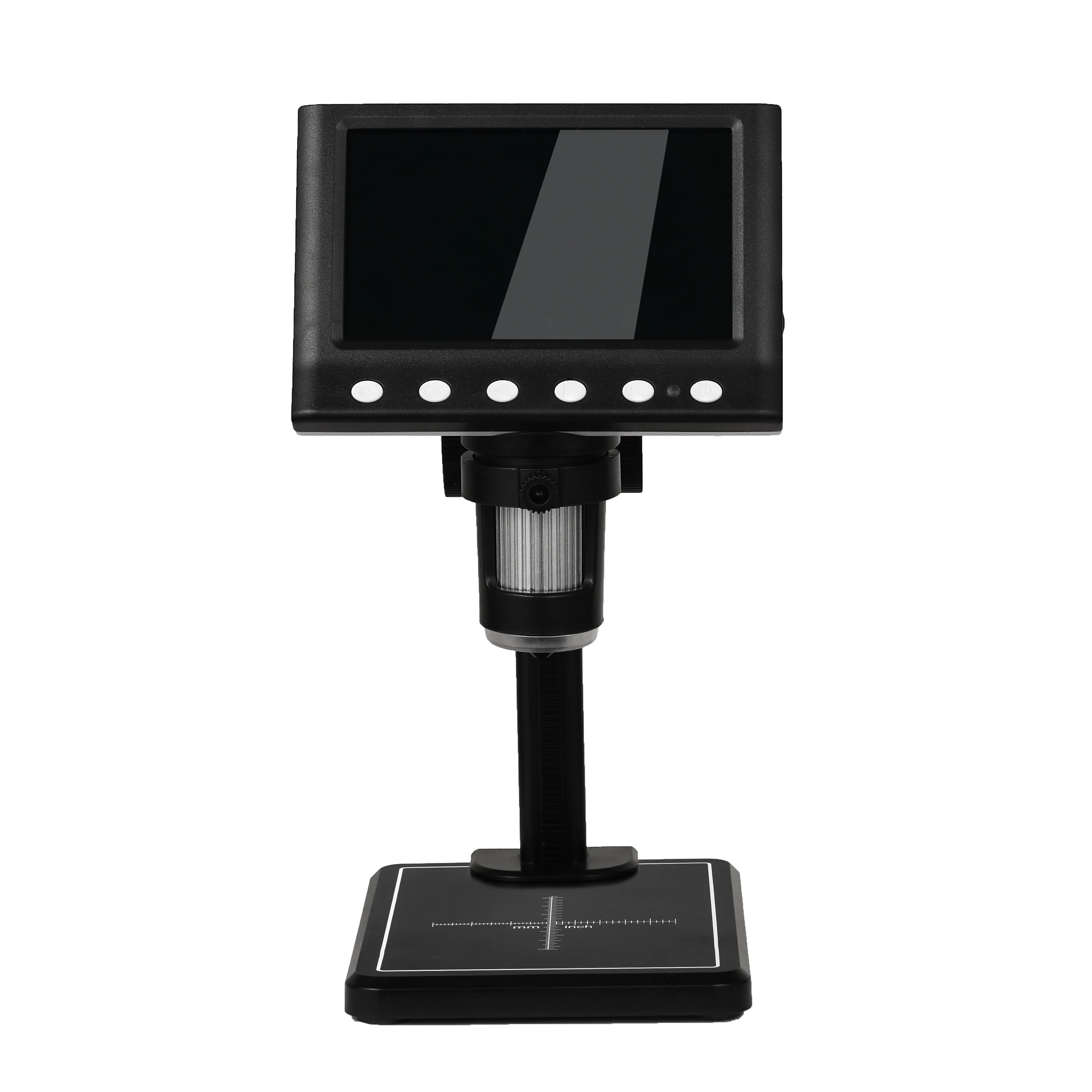 Hayve 4,3'' digitale microscoop 1600X USB-microscoop 1080p soldeermicroscoop met 8 LED's compatibel met Windows/Mac OS (DM7)