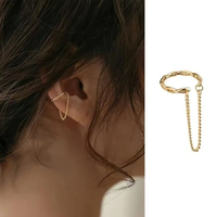 1 PC Fashion Minilist No Piercing Ear Cuff Earrings for Woman Fake Piercing Chain Earcuff Clips Earrings for Girl Cuffs Jewelry