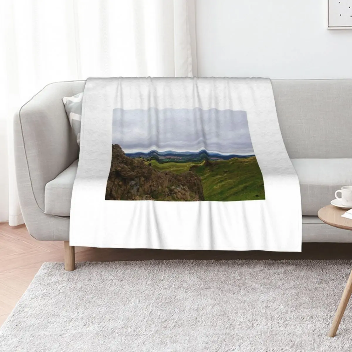 View from the Battle Stones on Willstone Hill Throw Blanket Warm Napping Blanket for Office Couch Bed