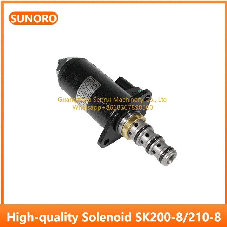 Hydraulic Pump Solenoid Valve YN35V00048F1 KDRDE5K-31/30C50-122 for excavator SK210-8 SK200-8