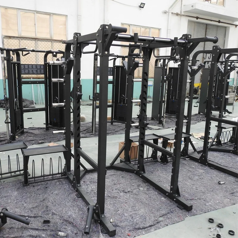 2020 New Type Multi-Functional Home Use Fitness Equipment Weightlifting Smith Machine Squat Rack