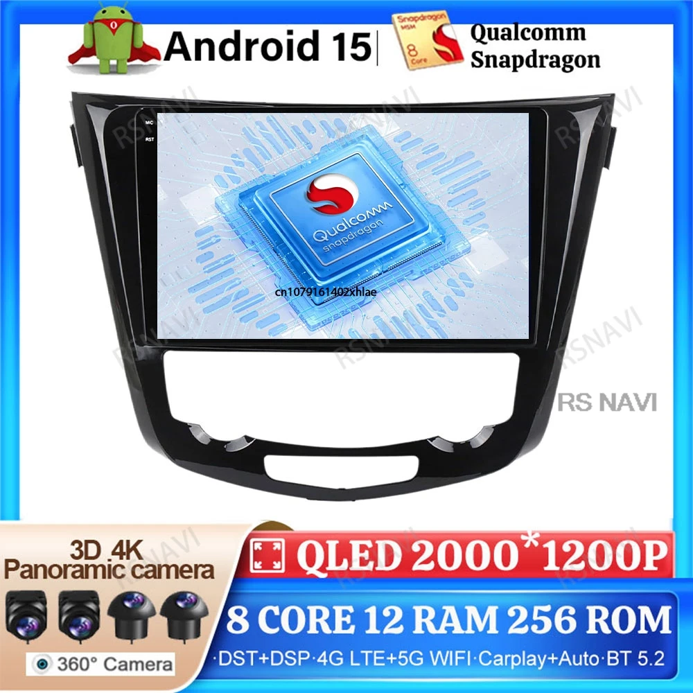 

Android 15 Car Radio For Nissan X-Trail Xtrail X - Trail 3 T32 2013 - 2017 Qashqai 2 J11 Navigation DSP DVD Stereo BT GPS 2DIN