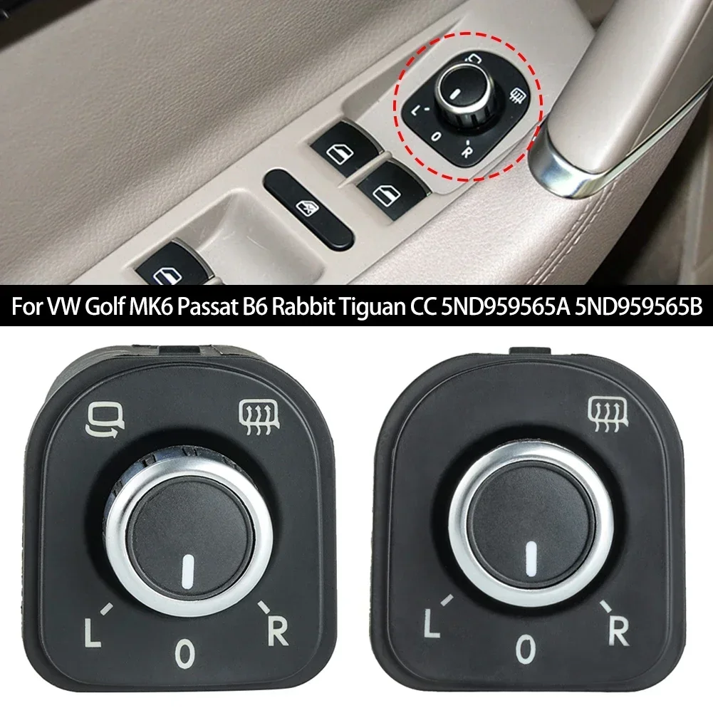 For VW Volkswagen Jetta Golf Mk5 Mk6 Mirror Control Switch Adjust Knob For Tiguan CC Passat B6 B7 5ND 959 565F 5ND959565A