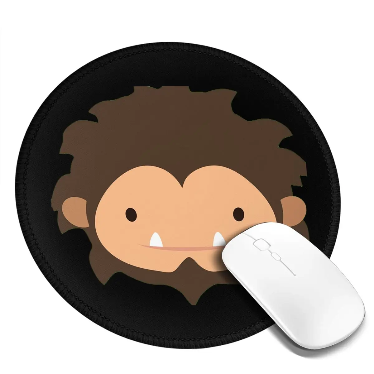 

Sneaky Sasquatch Big Head Round Mouse Pad Computer Keyboard Mouse Mat Gamer Laptop Desk Mat Office Table Mats