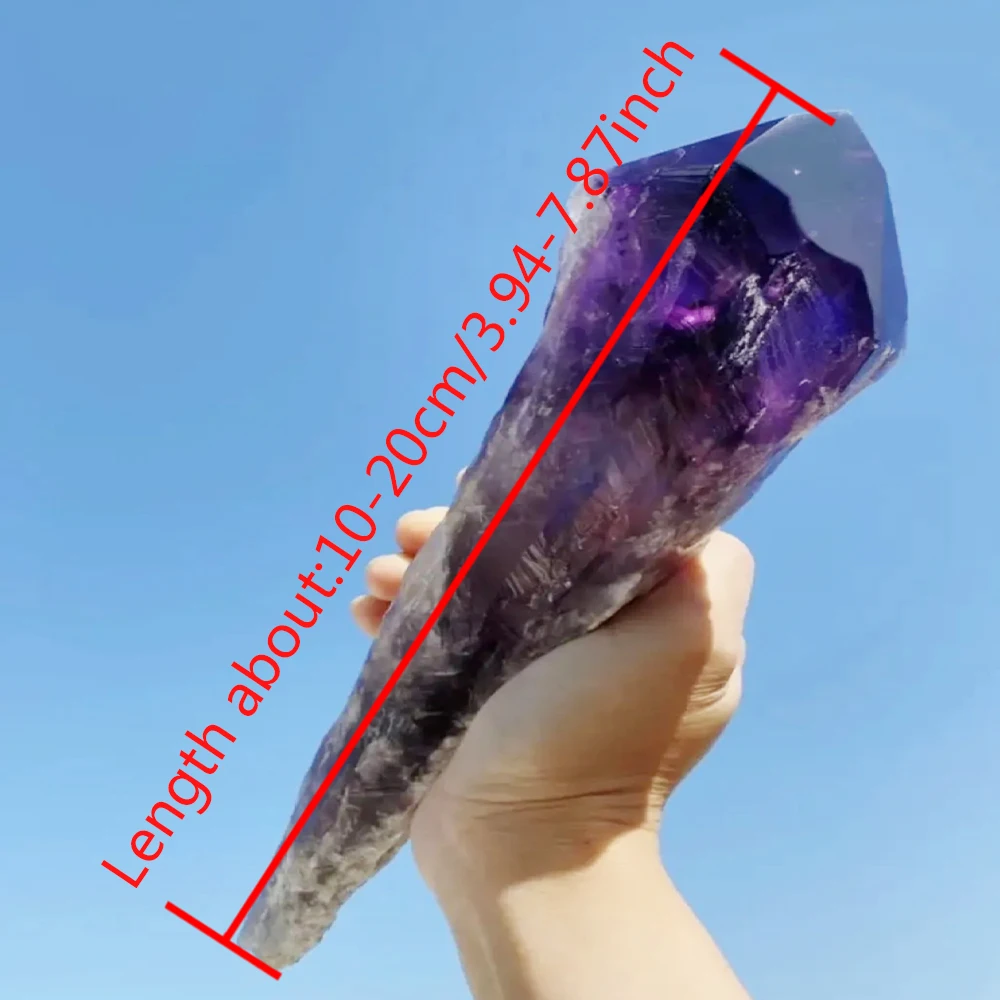 Uruguay Natural Amethyst Scepter Skeleton Backbone Amethyst Raw Stone Raw Skin Mineral Crystal Crafts Ornament Collection Gift