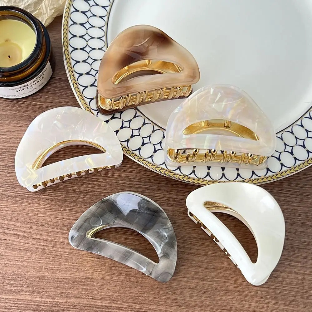 

Creative Acetate Hair Clip Styling Tools Simple Shark Grasp Clip Hairpin Women Girl