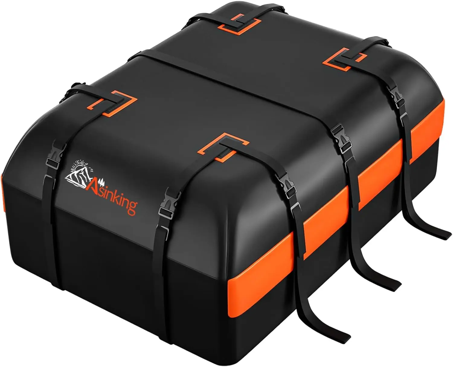 

15 cu ft Waterproof Car Roof Bag, Heavy Duty 840D, Fits All Cars with/without Racks
