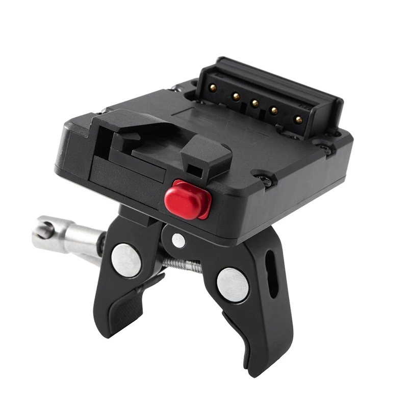 

Mini Nano V-Lock Mount Battery Power Supply Adapter Plate With Plier Clamp For Mini V-Mount Battery Accessories