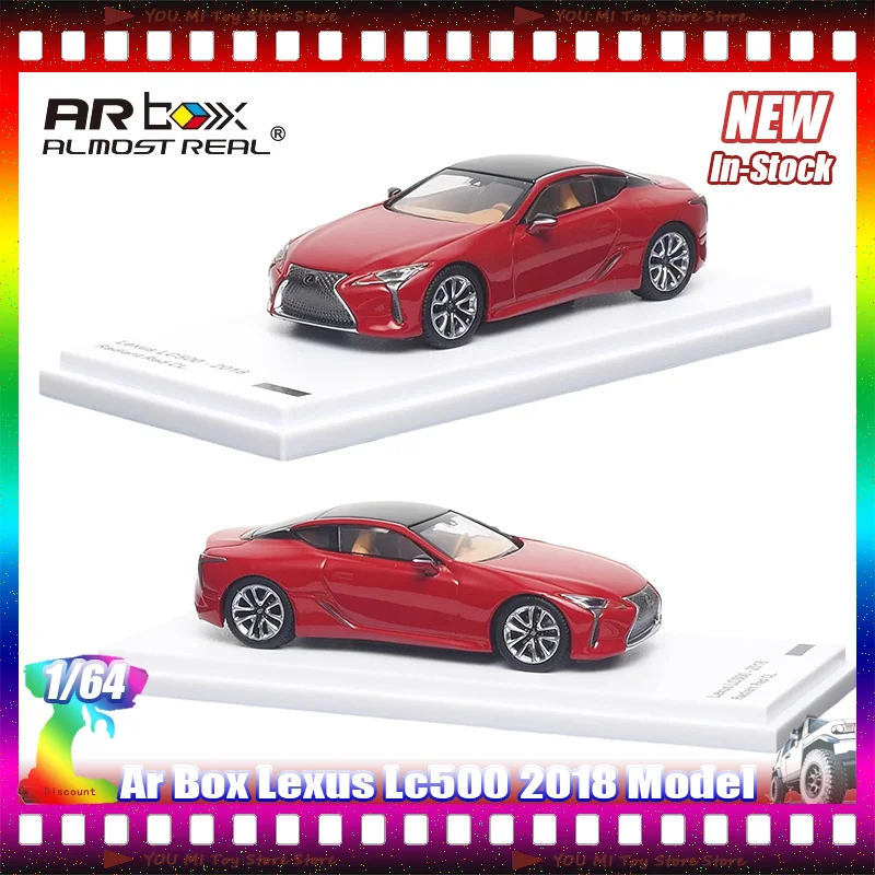 

Ar Lexus LC500 2018, модель 1:64, литой автомобиль из сплава, миниатюрная индивидуальная коллекционная игрушка для детей, подарок, моделирование игрового автомобиля