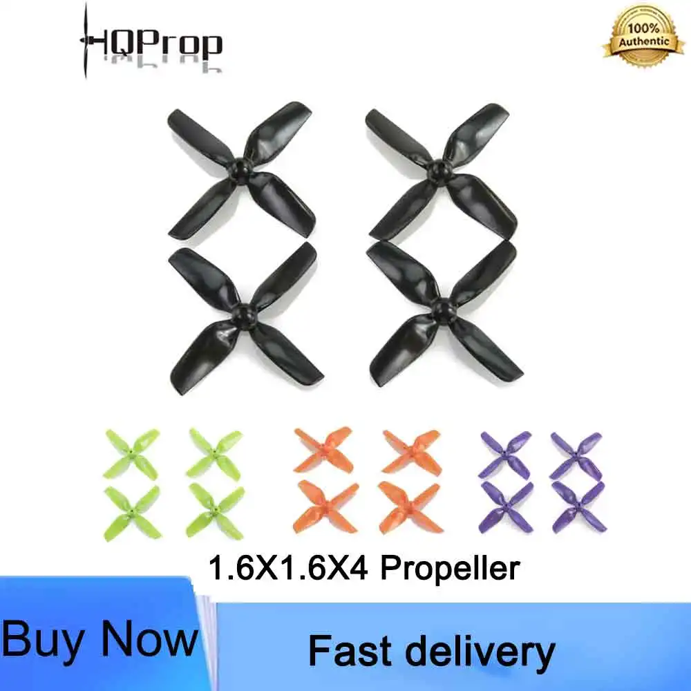HQ Micro Whoop Prop 1.6X1.6X4 40MM 1.5mm 1mm Shaft for Micro Whoop FPV Drone Accessories