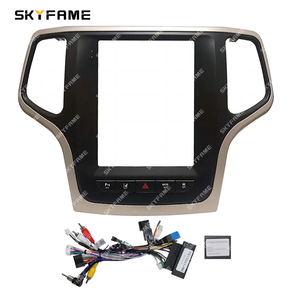 

SKYFAME Car Frame Fascia Adapter Canbus Box Decoder Android Radio Dash Fitting Panel Kit For Jeep Grand Cherokee