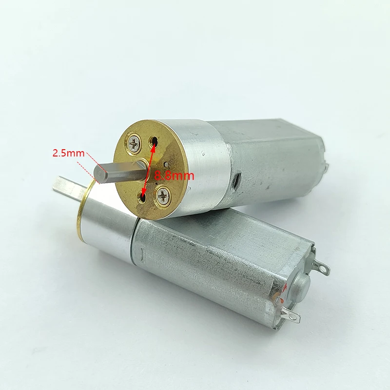 

Micro 050 DC Reduction Motor DC 1.5V 3V 3.7V 5V 110RPM Slow Speed Full Metal Gearbox Gear Motor Intelligent Robot Car Motor