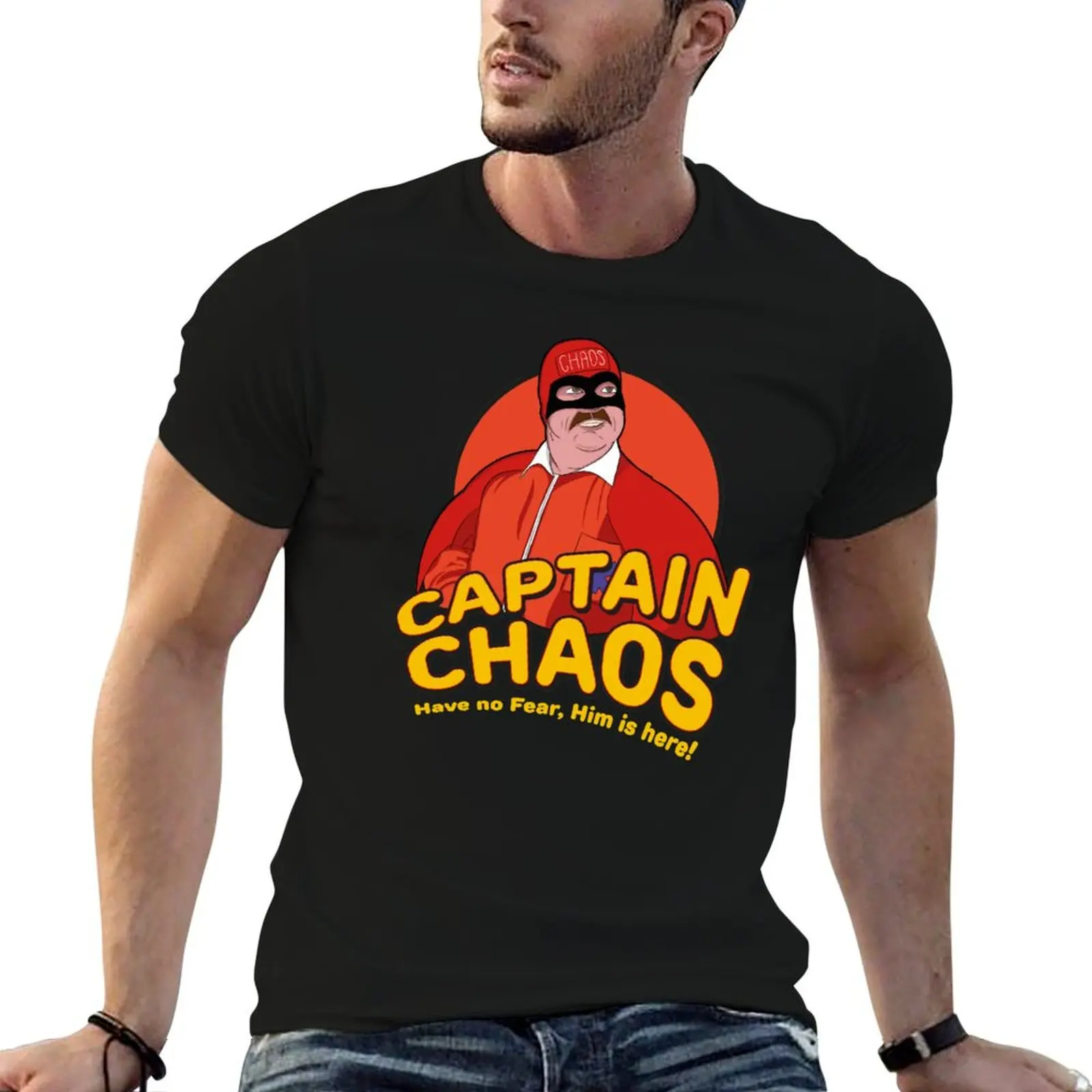 

printed - cotton Him for Fear Is Chaos t T-Shirt Have shirts t no man man Here Captain shirts