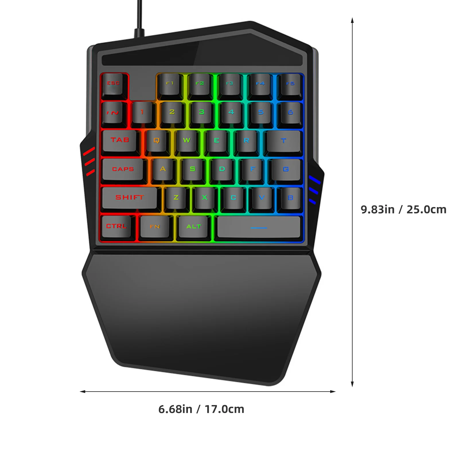 Stylish Gaming Keyboard Backlight Keyboard E-Sport Keyboard Computer Game Keyboard Play Game Keyboard for Home Dorm