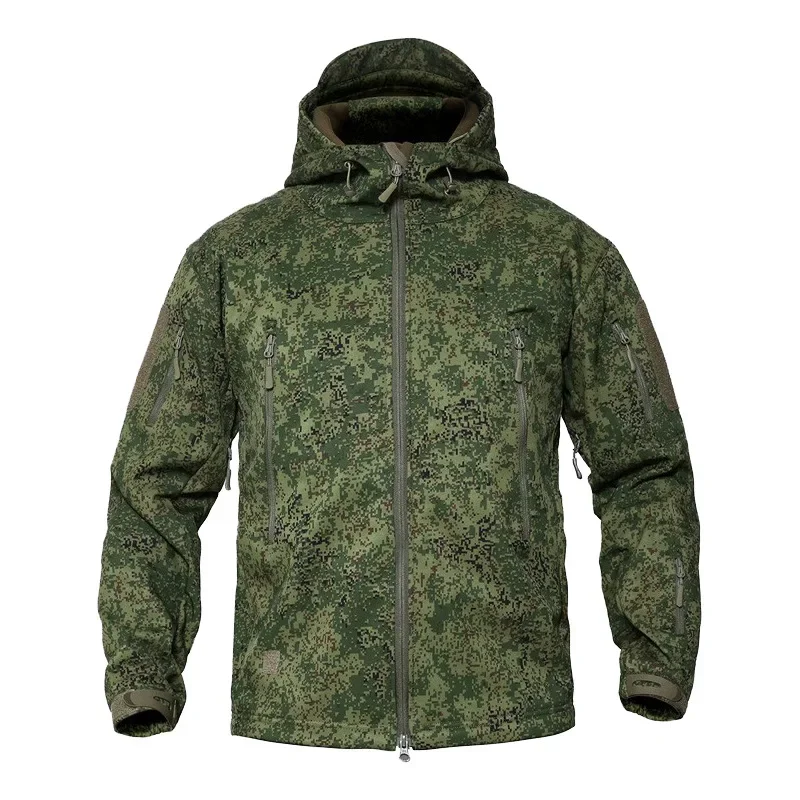 

2024 Hot Shark Skin Soft Shell Jackets Men Tactical Windproof Waterproof Jacket Men Combat Jackets Mens Hooded Bomber Coats