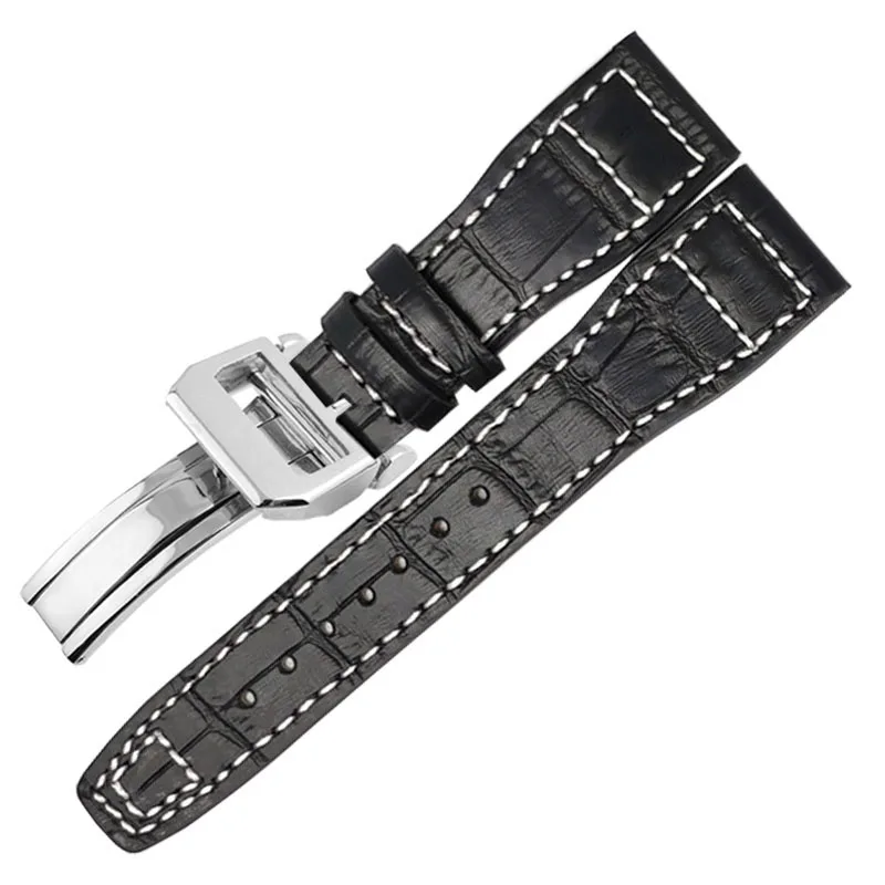 20mm 21mm 22mm Calf Leather Watch Strap Folding Clasp Watch Band For IWC377714 PILOT PORTUGIESER Mark PORTOFINO FAMILY Watch