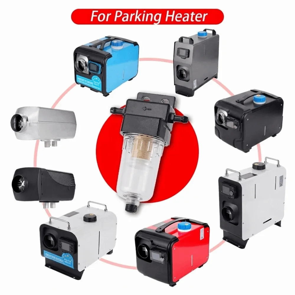 Plastic Diesel Water Separator Filter Clear Fuel Filtration Fuel Filter Kit Black Fuel Line Kit