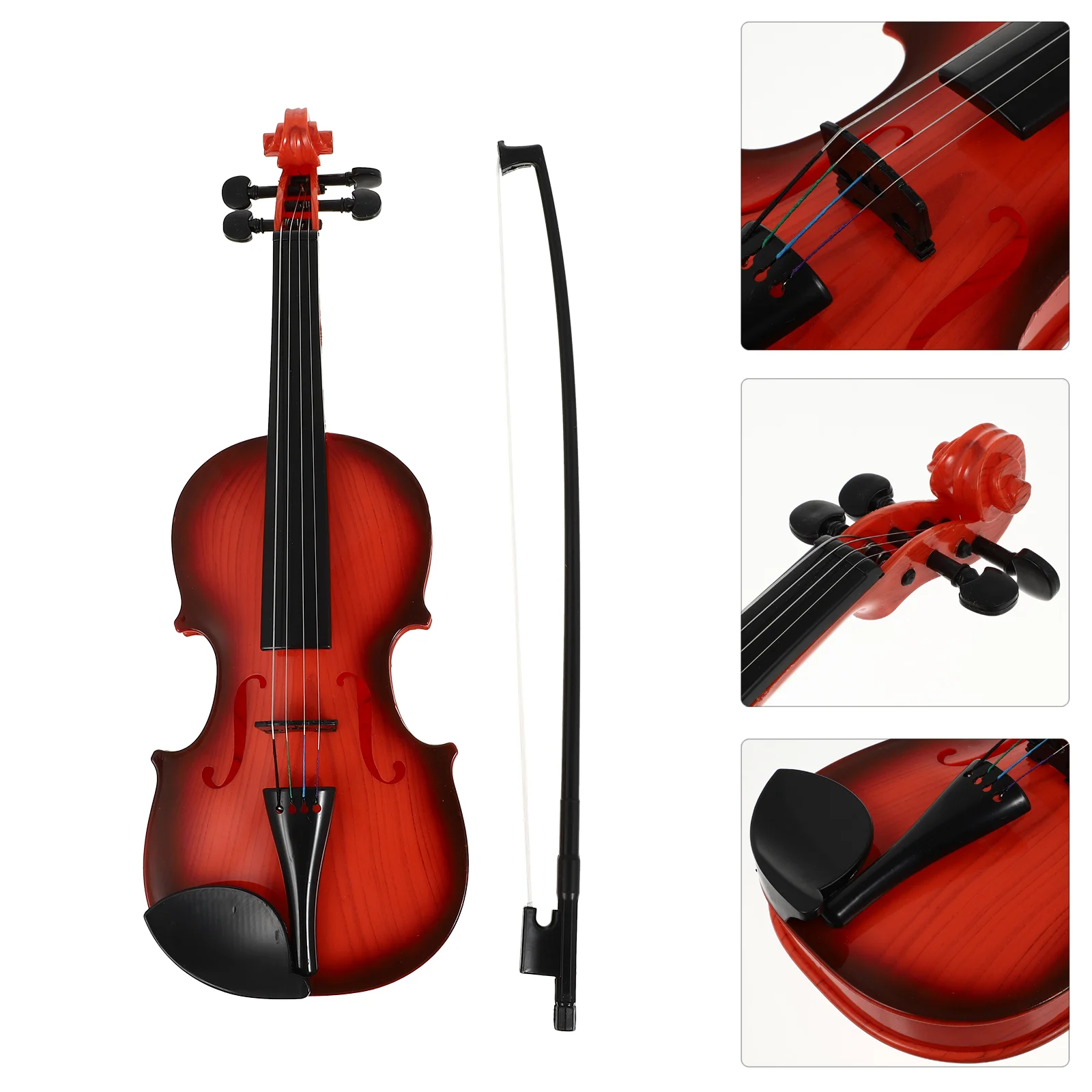 

Simulated Violin Kids Musical Toy Plastic Beginner Instrument Simulation Childrens Toys Stringed Abs for Small