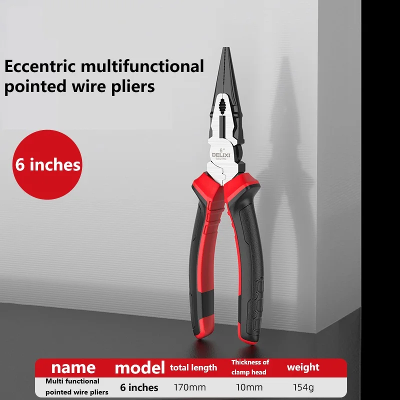 Electric Wire Pliers Large Opening Sharp Multifunction Tool for Cutting Twisting Gripping Metal Wires Heavy Duty Industrial Tool
