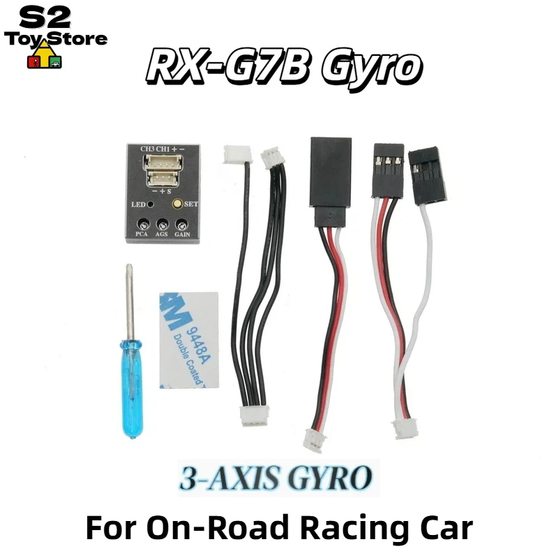 

Flyueace Rc Gyro Rx-G7b 3-Axis For Drift Rally On-Road Racing Rc Car Steering Stability Upgrade Modification Parts In Stock