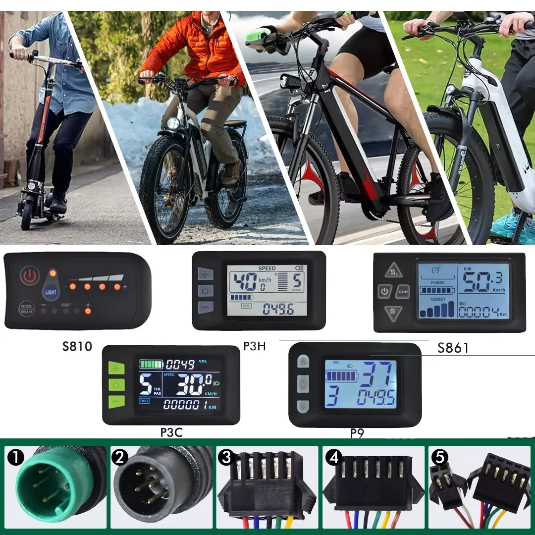 

UART2 аксессуары для электрических велосипедов E скутер Ebike дисплей водонепроницаемый велосипедный компьютер велосипедный спидометр