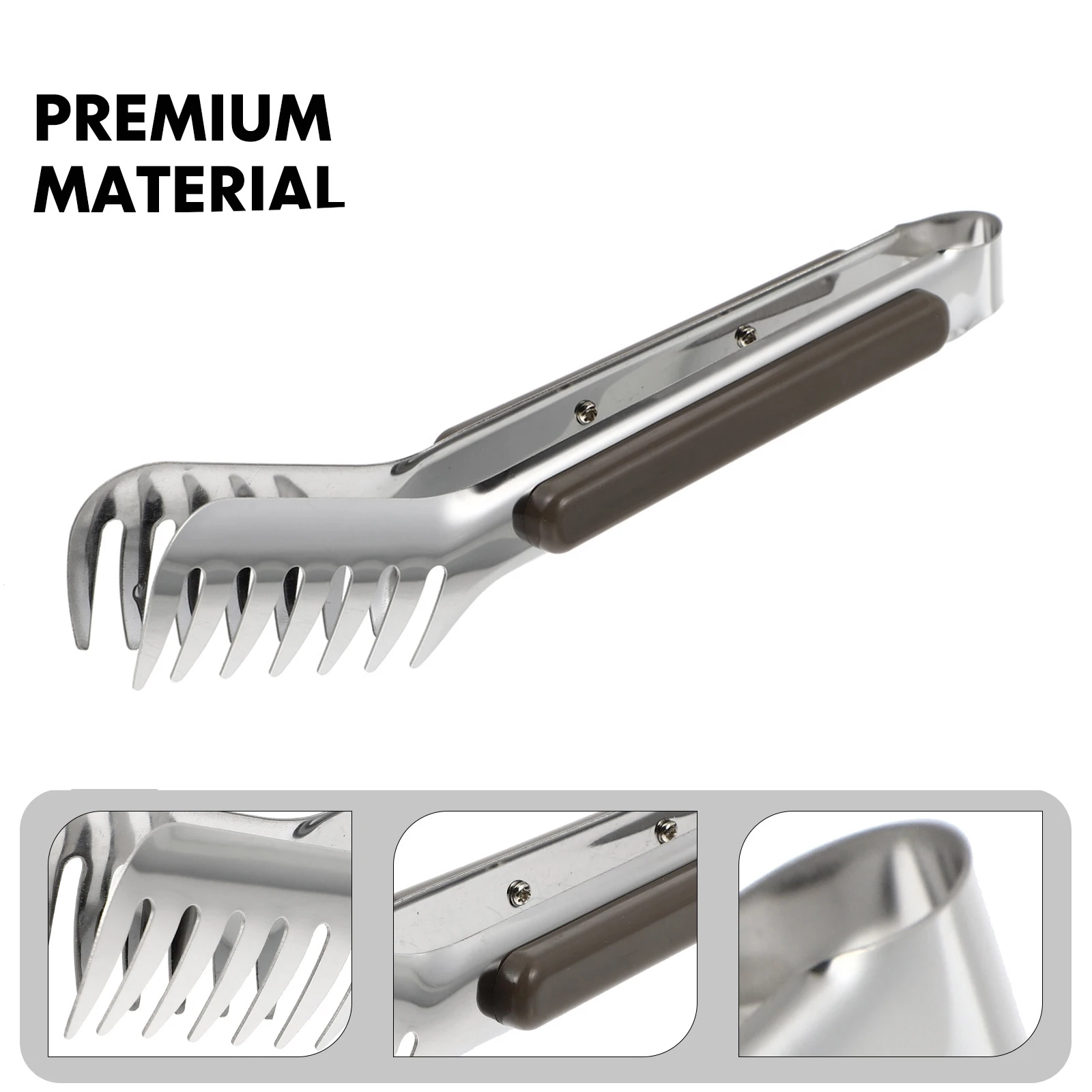 

Stainless Steel Food Clip Pasta Clips Kitchen Tong Fettuccine Steak Metal Serving Holder barbecue clamp spaghetti clip for home