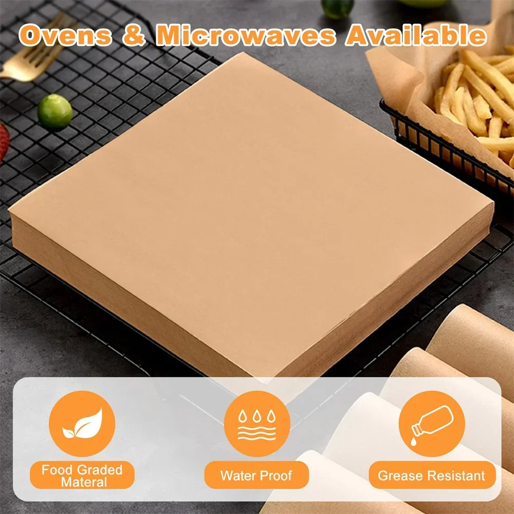 100 Count Pre-Cut Deli Wax Paper Sheets 12x12