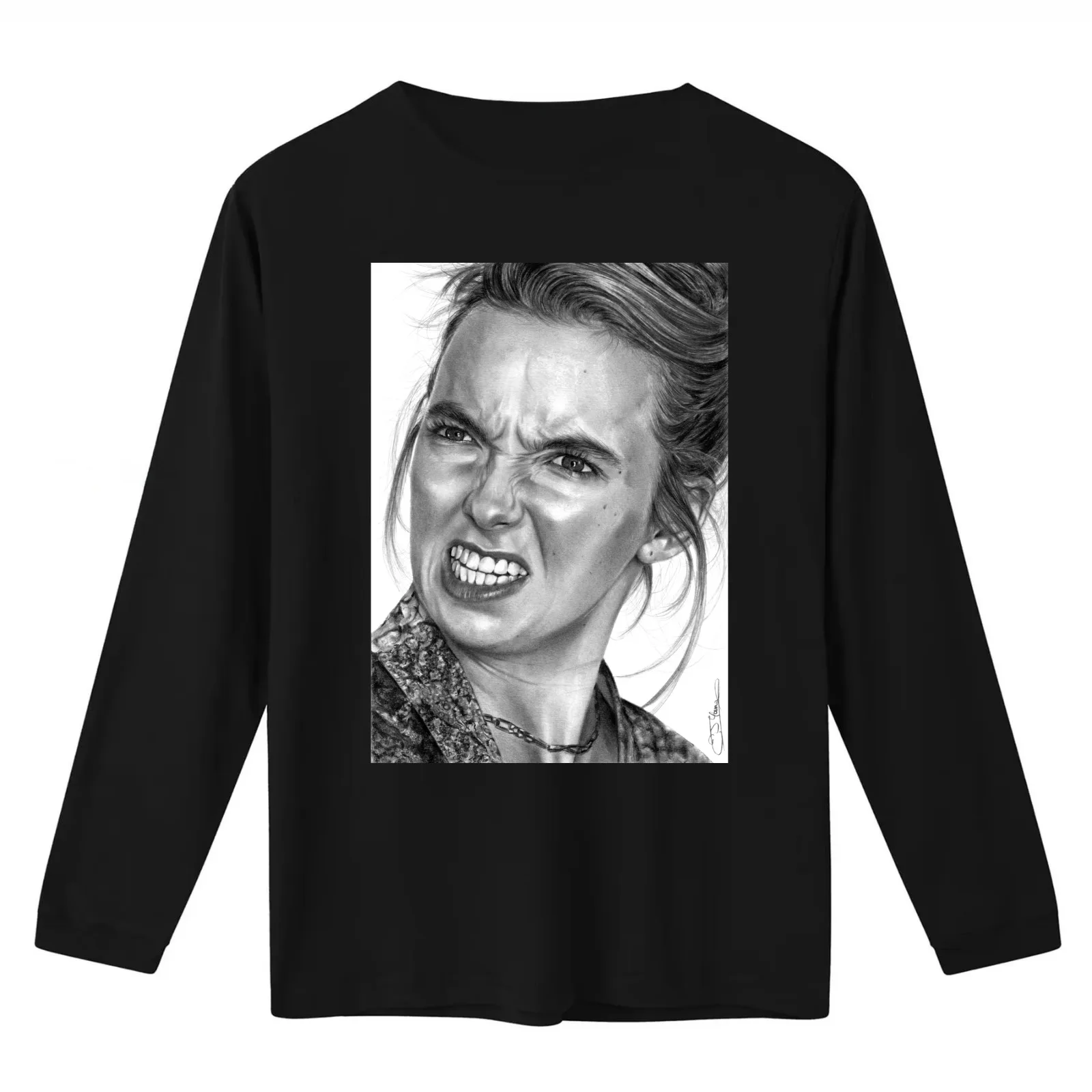 Villanelle Killing Eve S1.EP5 (T**s) T-Shirt Summer Casual Cotton Tee Oversized Streetwear Tops Vintage Graphic Print