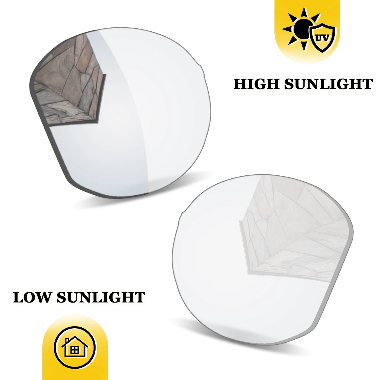 

Сменные линзы Transition Silver для солнцезащитных очков Oakley HSTN RX OX8139 52mm HSTN RX Asian Fit OX8139A 52mm - без поляризации