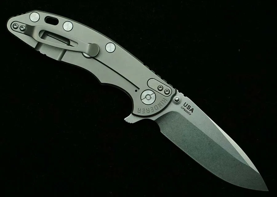 LEMIFSHE New XM18 9Cr18MoV Mark 20CV Blade Titanium Handle Hinderer Folding Knife Outdoor Camping Hunting Survival EDC Tools