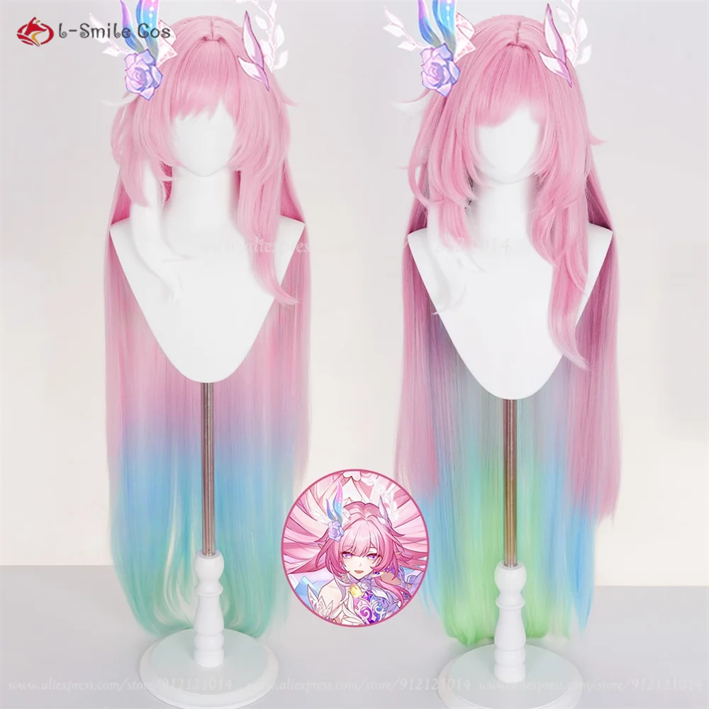 2 Styled HSR Cyrene Parrucca Cosplay 120 centimetri Tintura/Sfumata Parrucche Per Le Donne Cosplay Anime Parrucca Resistente Al Calore Capelli Sintetici Halloween