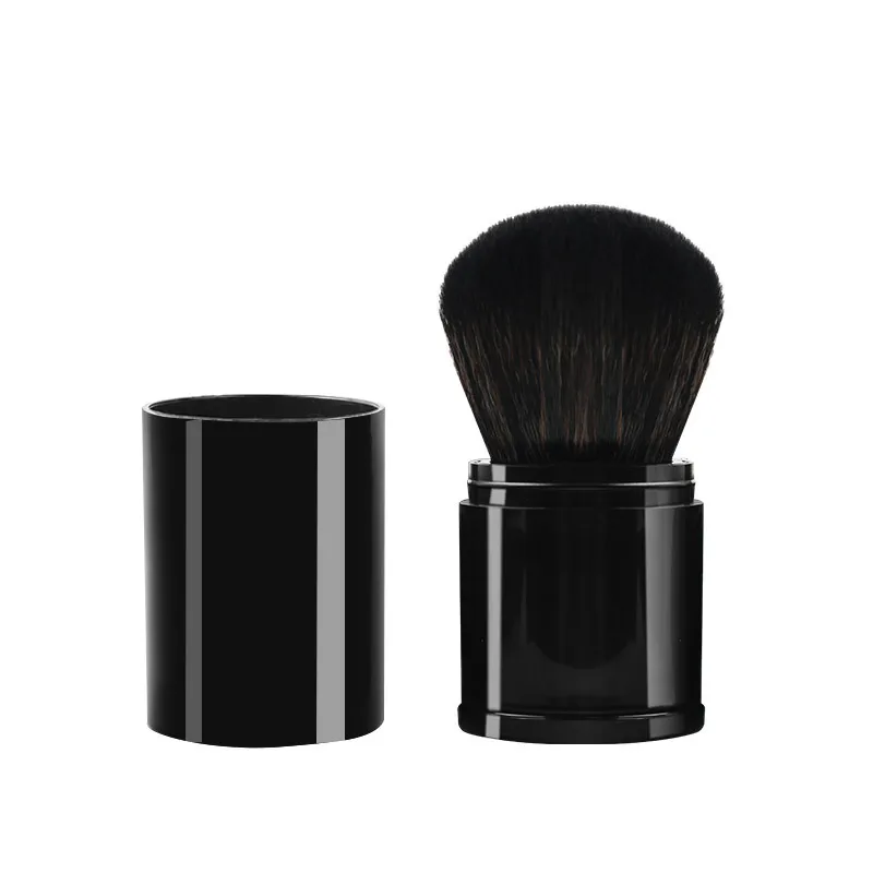 Pennello per fard retrattile - Pennello per trucco singolo portatile per strumenti di bellezza adatti ai viaggi con design compatto