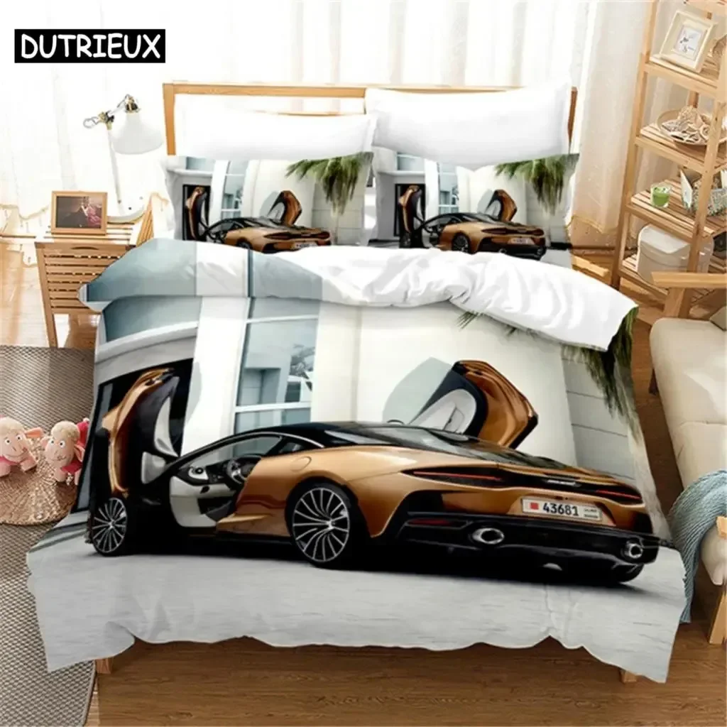 

Sports Car Duvet Cover Set Luxury High Quality 3D Printed Bedding Double Queen King Bedclothes Adults Boys Home Textile
