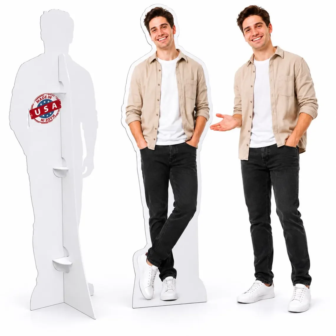 Custom Life Size Cardboard Cutout, Personalized Photo Standee, Full Body Cutout, Single Person Standee, Birthday Gift, Wedding D