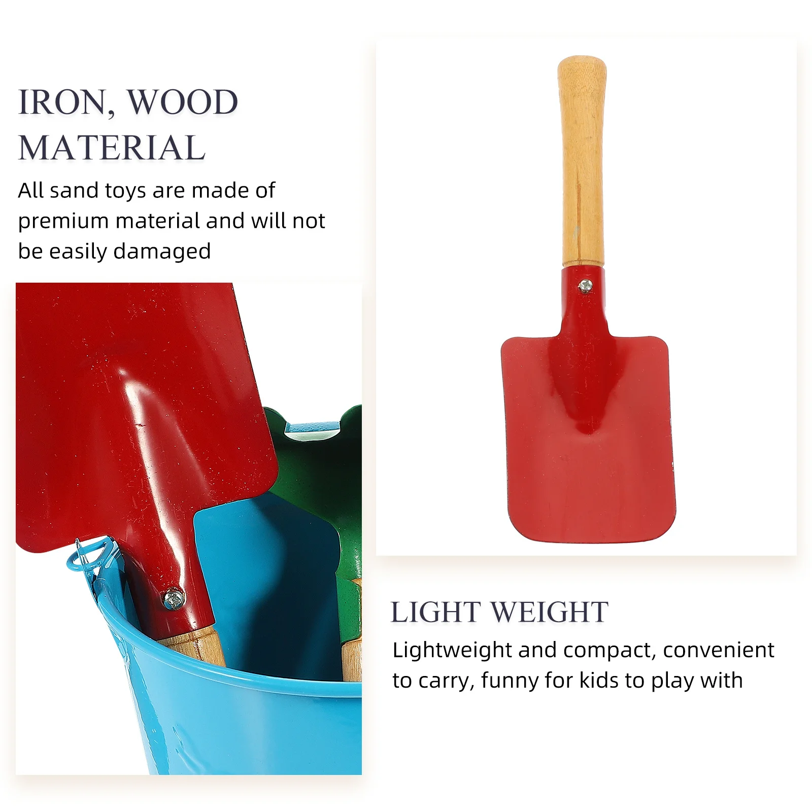1 set 1 set set lichtgewicht kit voor kinderen emmer schop kit buiten zand graven schop spelen strand emmer gereedschap