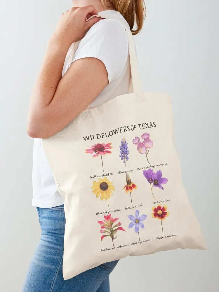 

wildflowers of texas Tote Bag shopper bags for women Gift bags cute pouch bag bag luxury women