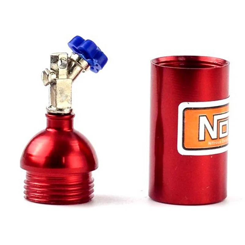 2Pcs Metal Simulated NOS Nitrogen Bottle for 1/10 RC Crawler Car Traxxas TRX4 Defender Bronco RC4WD D90 Axial SCX10,2