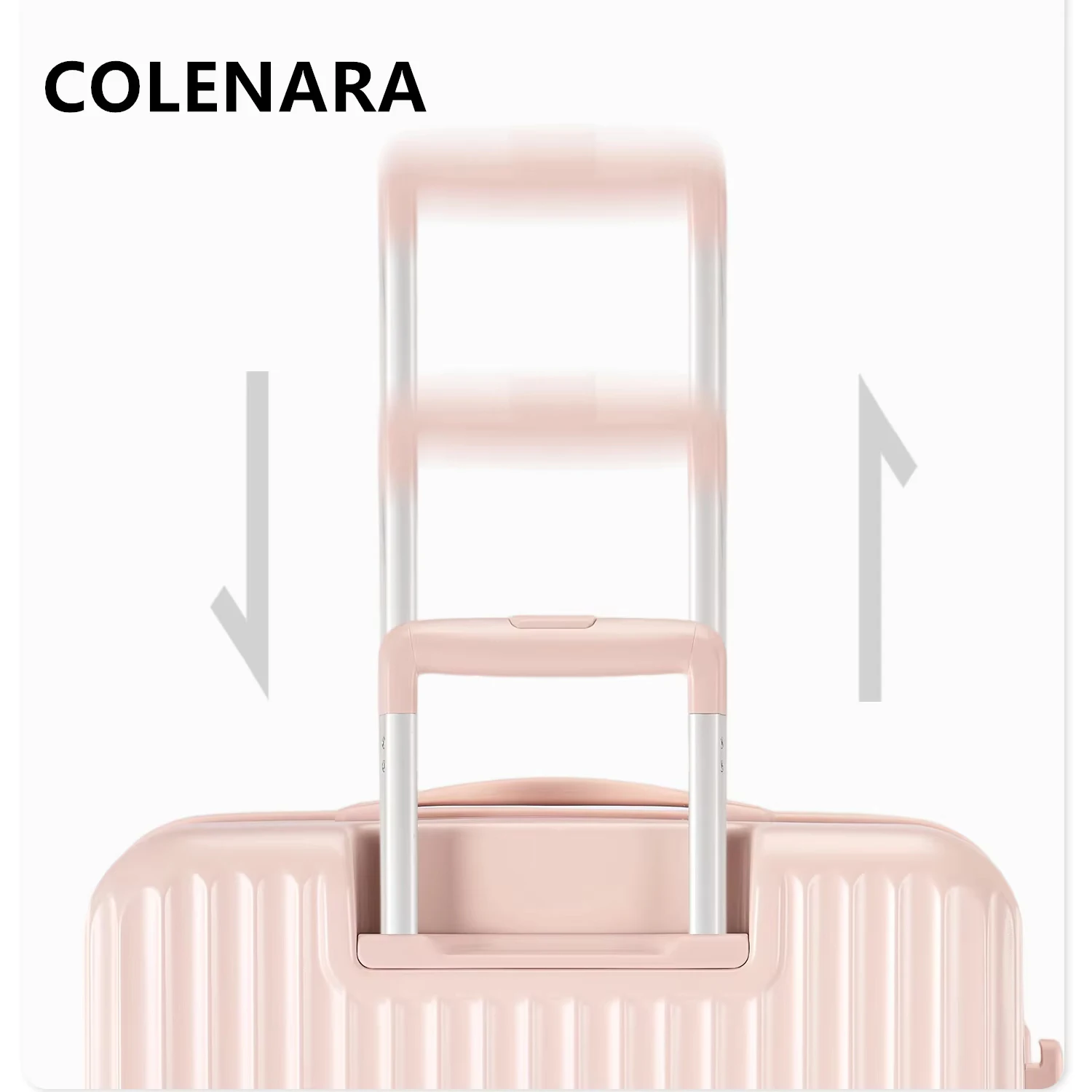 COLENARA المتداول حقيبة السيدات سعة كبيرة حقيبة تروللي بعجلات الجانب افتتاح الصعود صندوق 20 "22" 24 "26" 28 بوصة محمول الأمتعة #4