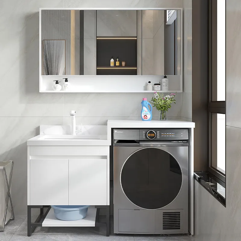 Balcony washing machine integrated cabinet combined sink washing machine significant other cabinet washbasin hand washing ca