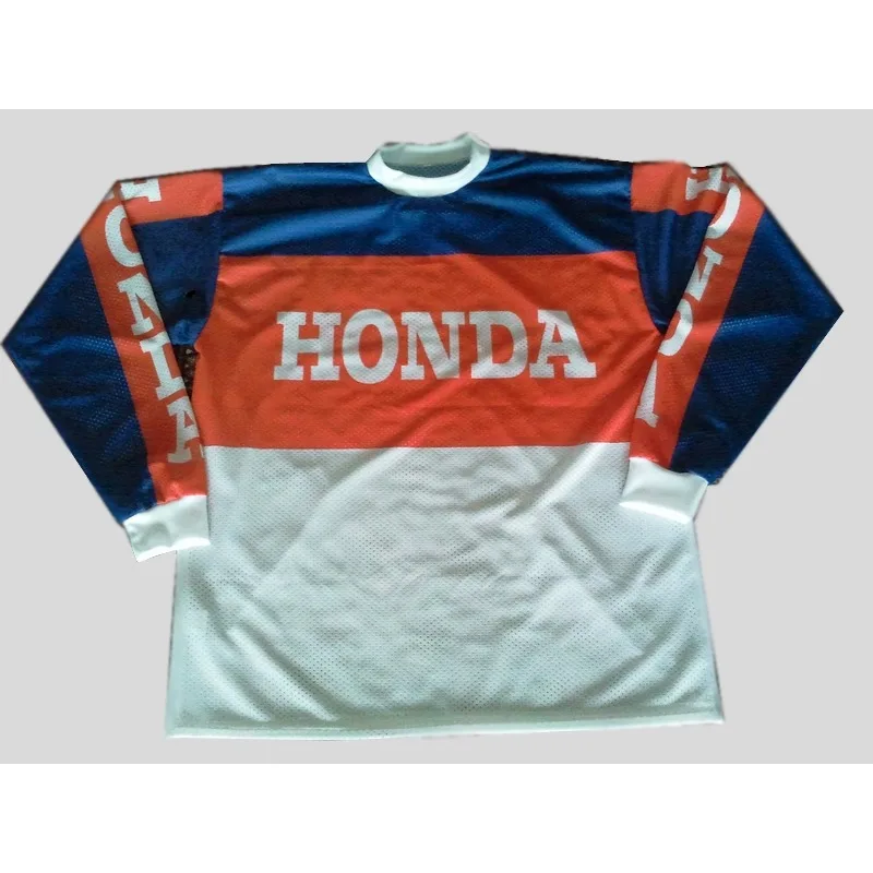 

2025 new Honda retro cycling clothes off-road motorcycle spring and autumn long sleeve quick-drying motorcycle clothes