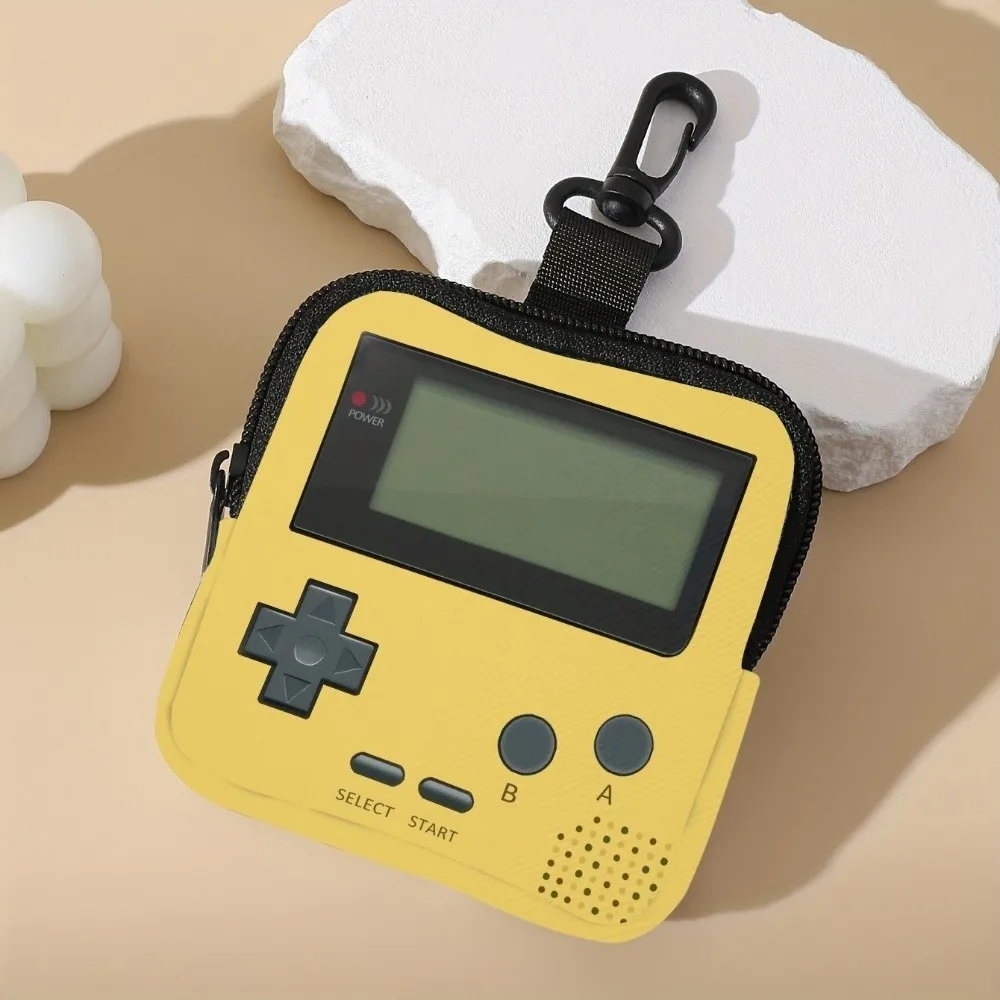 내구성 미니 동전 지갑 고양이 인쇄 인조 가죽 지갑 경량 휴대용 이어폰 가방 친구 선물