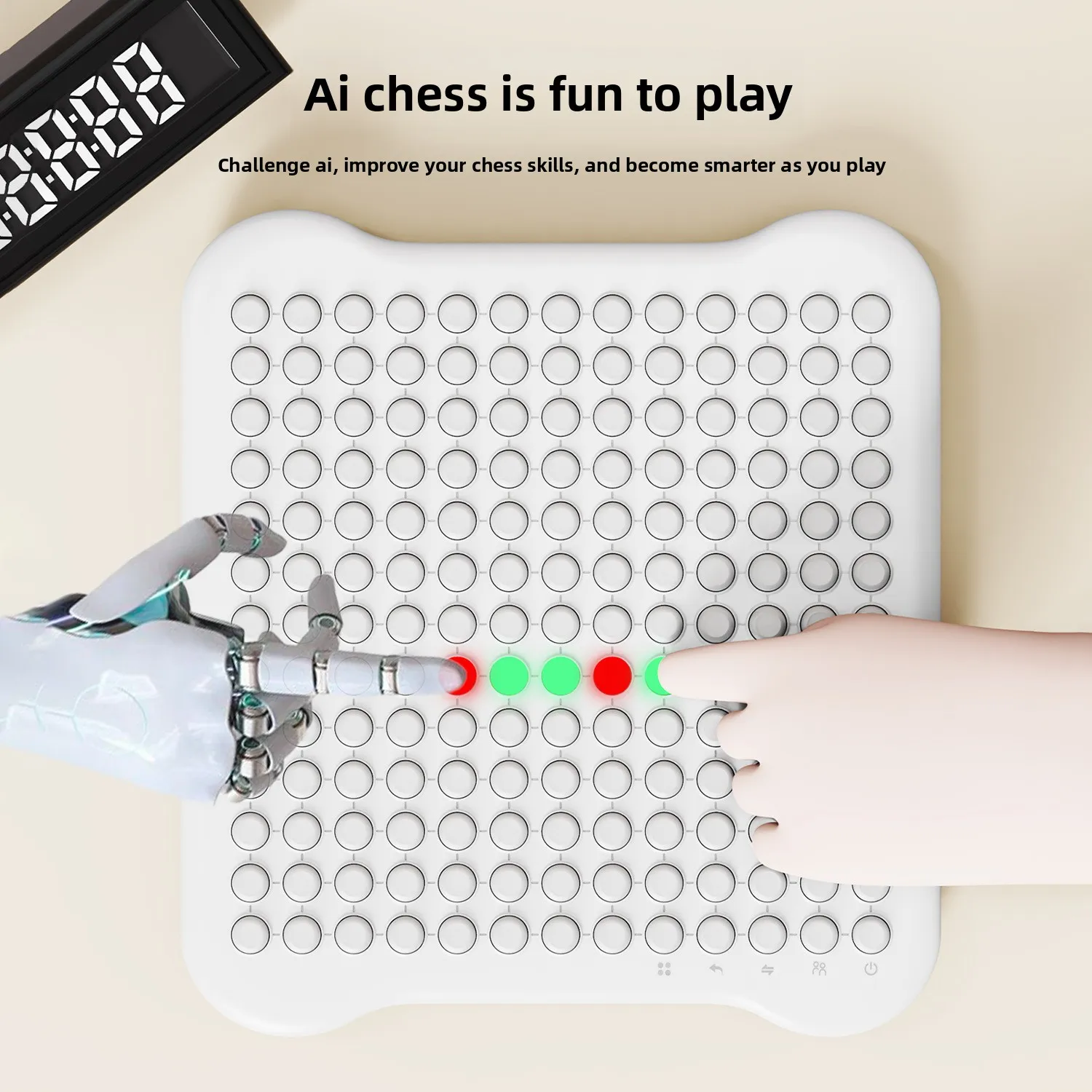 Intelligent backgammon tic-tac-toe checkers flying chess memory chess educational toy electronic backgammon go