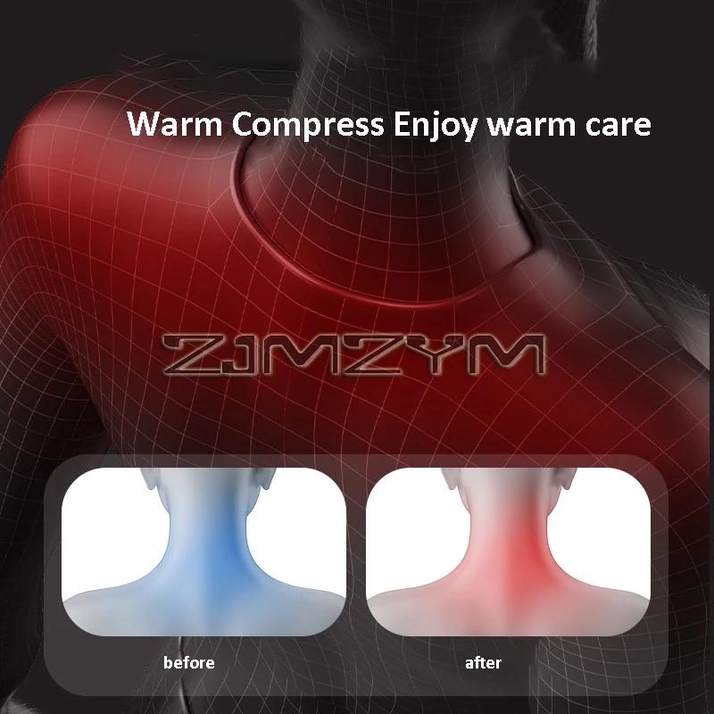 หมอนนวดไฟฟ้า3หัวนวดผ่อนคลายคอหลังหมอนอิงหมอนนวดมัลติฟังก์ชัน